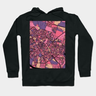 Valencia Map Pattern in Purple & Pink Hoodie